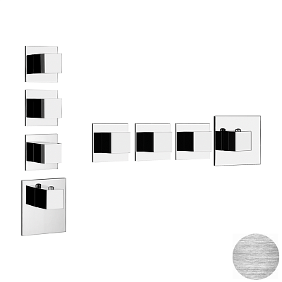 Смеситель Gessi Quadro Wellness 43206-707 шлифованный черный металл фото 1