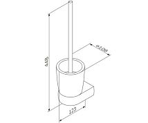 A3033300 Sensation, Стойка с туалетной щеткой, подвесная, хром, шт