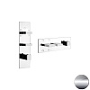 Смеситель и селектором Gessi Rettangolo Wellness 43032-706 черный металл фото 1