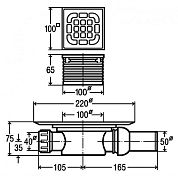 Душевой трап Viega 557119 серый