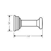 Крючок одинарный Hansgrohe Axor Montreux 42137820