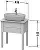 Тумба напольная под столешницу Duravit Luv LU956003636 белый фото 3