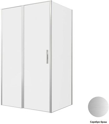 Душевой уголок Allen Brau Priority 120x90 3.31008.BA + 3.31017.BA серебро браш фото 1