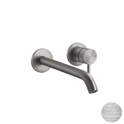 Смеситель Gessi Gessi316 Flessa 54086-707 шлифованный черный металл фото 1