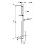 Душевой гарнитур Hansgrohe Raindance Select S 120 3iet 26631400