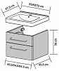Тумба под умывальник Dreja Q MAX 60254 фото 2