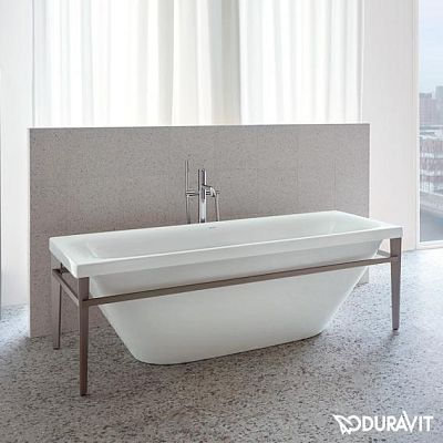 Акриловая свободностоящая ванна Duravit XViu 700443000B10000 белая фото 4