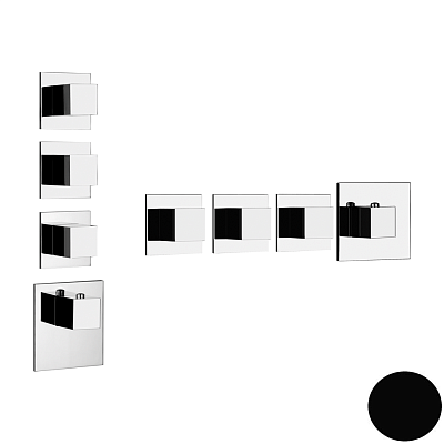 Смеситель Gessi Quadro Wellness 43206-299 черный фото 1
