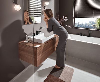 Мыльница HANSGROHE AddStoris 41746670 Чёрный матовый фото 4