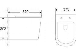 Унитаз подвесной BelBagno Genova BB1102CH