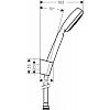 Душевая лейка Hansgrohe Crometta 100 1jet Porter 26664400 фото 2