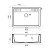 Omoikiri Kinokawa 90-WH Artceramic/белый фото 2
